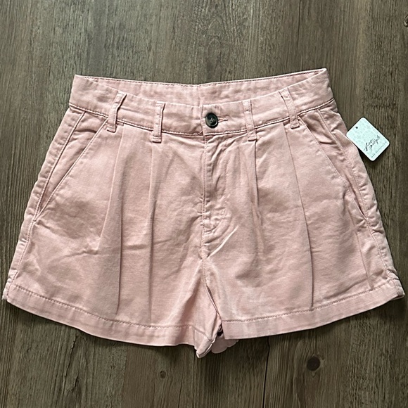 NWT Free People Billie Chino Shorts In Petal Size 2 - Picture 6 of 6